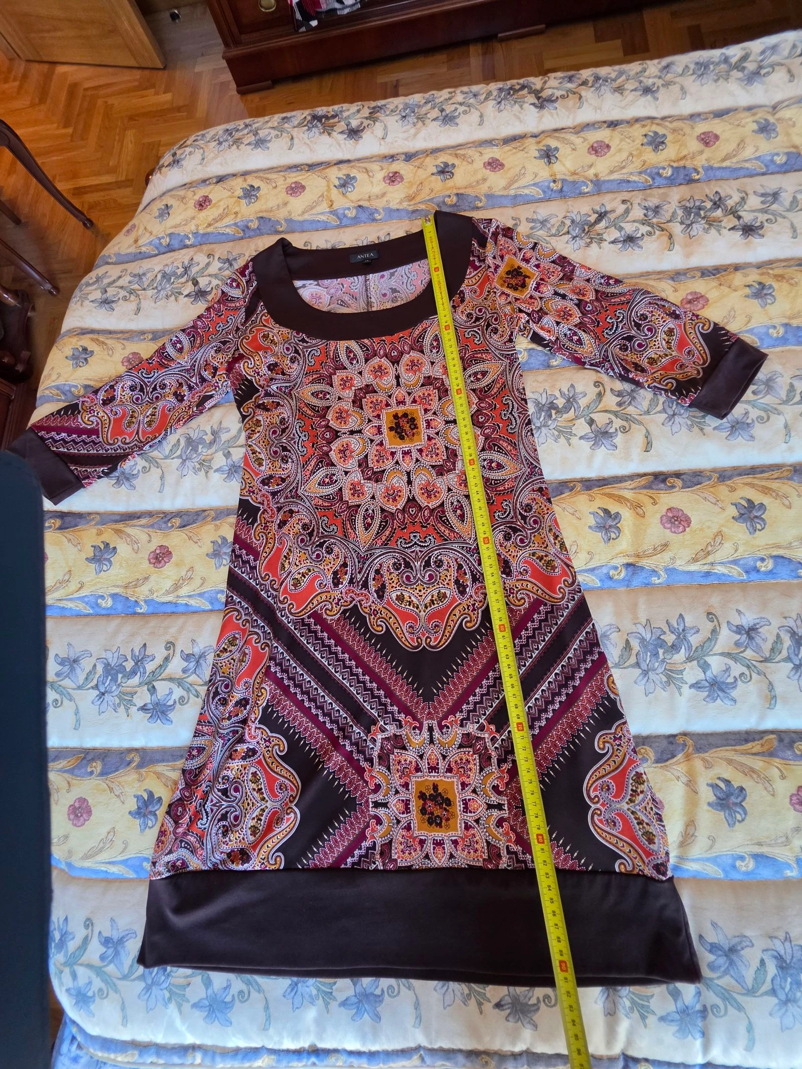 Antea dress with brown print size 40 – photo 6